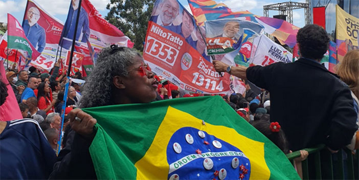 UGT presente em comício do ex-presidente Lula em São Paulo